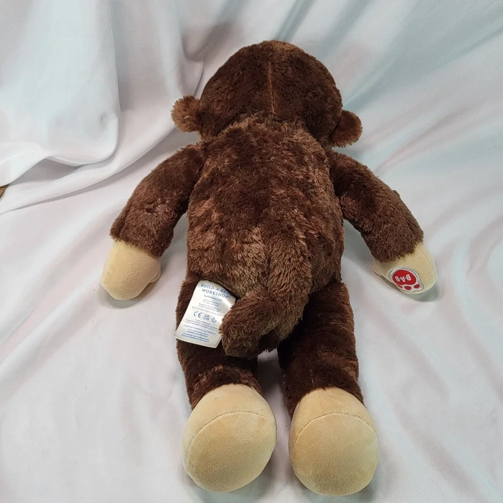 Build A Bear Smiley Monkey Brown Stuffed Plush 18